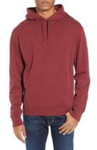 Men's J.crew Garment Dyed French Terry Hoodie - Burgundy