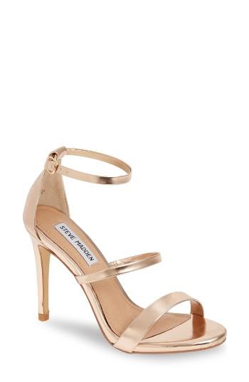 Women's Steve Madden Sheena Strappy Sandal M - Metallic