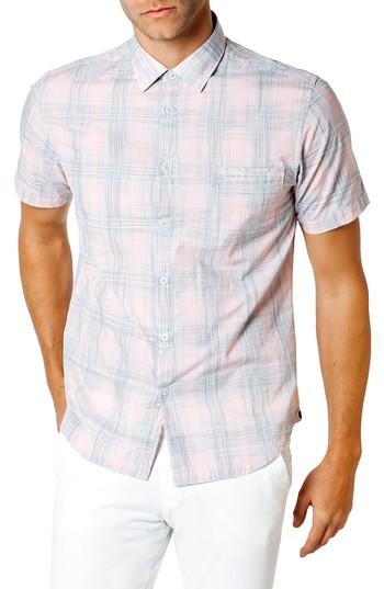 Men's Good Man Brand Trim Fit Short Sleeve Sport Shirt - Pink