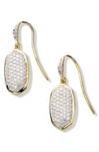 Women's Kendra Scott Lee Diamond & Gold Drop Earrings
