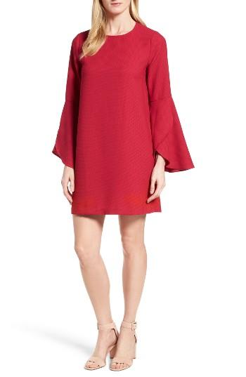 Women's Halogen Tulip Sleeve Shift Dress - Pink
