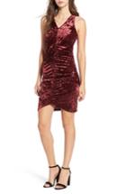 Women's Leith Ruched Velour Sheath Dress, Size - Red