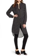 Women's Bishop + Young Soho Leaf & Dot Print High/low Tunic - Black