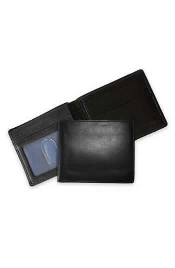 Men's Boconi Leather Billfold - Black