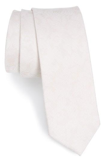 Men's The Tie Bar Floral Silk Tie, Size - Beige