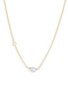 Women's Gorjana Vienna Adjustable Freshwater Pearl & Crystal Necklace