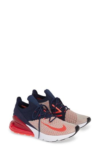 Women's Nike Air Max 270 Flyknit Sneaker M - Blue