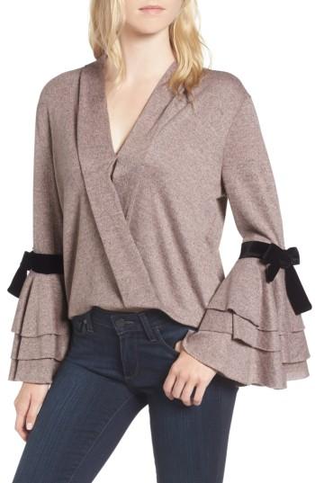 Women's Misa Los Angeles Milena Tie Bell Sleeve Sweater