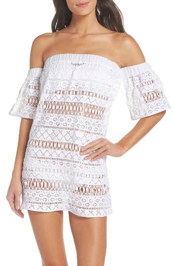 Women's Milly Crochet Cover-up Dress, Size - White