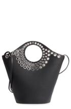Elizabeth & James Market Grommet Leather Crossbody Shopper -