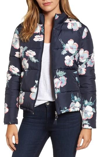 Women's Joules Reversible Puffer Jacket - Blue