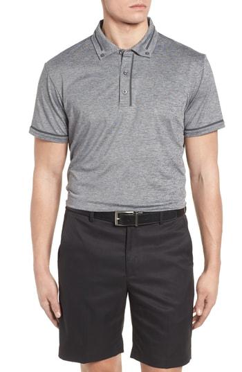 Men's Bobby Jones R18 Tech Chapman Welded Trim Polo - Black