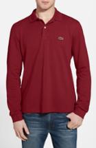 Men's Lacoste Classic Fit Long Sleeve Pique Polo (xxl) - Red