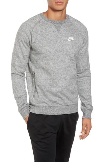 Men's Nike Legacy Raglan Crewneck Sweatshirt - Beige