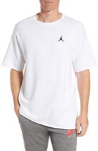 Men's Nike Jordan Wings Light Short Sleeve Sweatshirt, Size - White