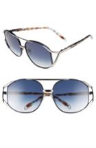Women's Wildfox 'dynasty' 59mm Retro Sunglasses - Blue Coconut/ Blue Gradient