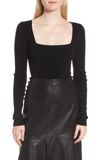 Women's Lewit Square Neck Merino Wool Blend Sweater