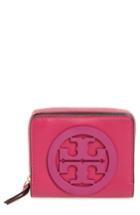 Women's Tory Burch Mini Charlie Leather Wallet - Pink