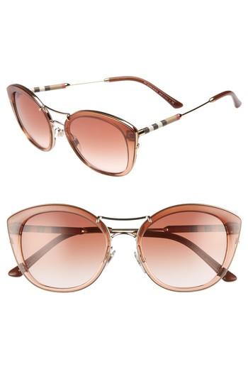 Women's Burberry 53mm Gradient Sunglasses - Brown Gradient