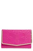 Ted Baker London Bree Laser Cut Bow Leather Clutch -