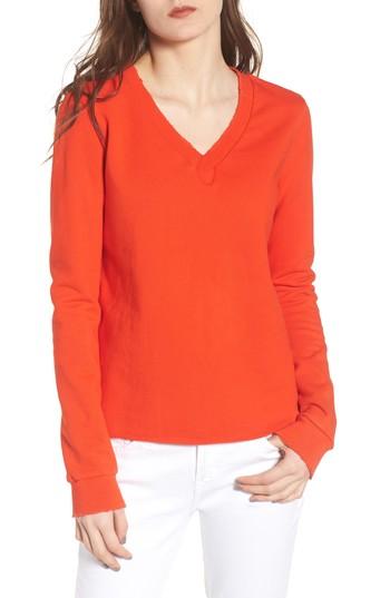 Women's Current/elliott The Devon Sweatshirt - Red