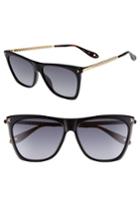 Women's Givenchy 58mm Flat Top Sunglasses - Black