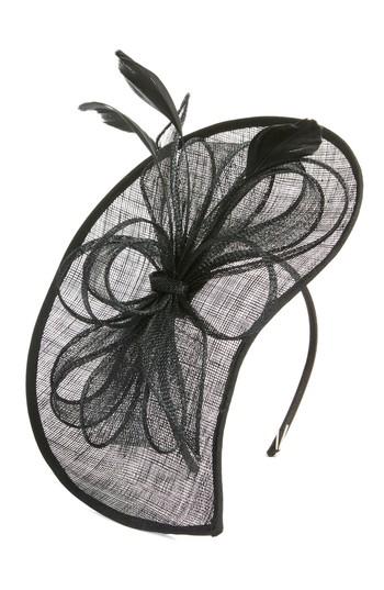 Women's Nordstrom Bow & Feather Fascinator Headband - Black