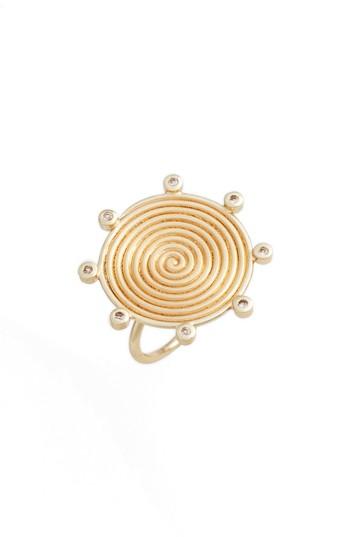 Women's Elizabeth And James Sullivan - Delaney White Topaz Ring