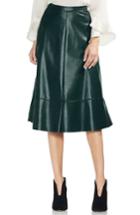 Women's Vince Camuto Faux Leather Skirt - Green