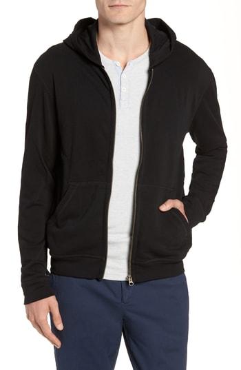 Men's Atm Anthony Thomas Melillo French Terry Zip Hoodie - Black