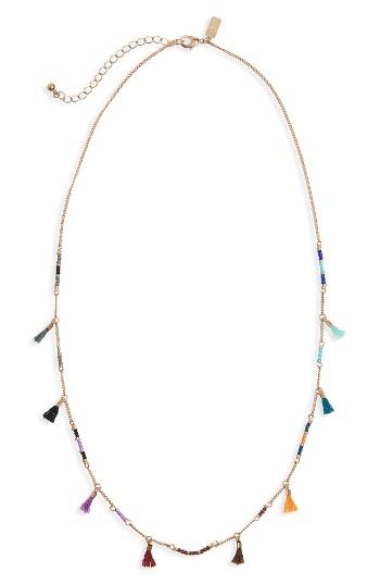 Women's Canvas Jewelry Tassel Necklace