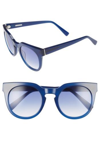 Women's Derek Lam 'stella' 51mm Round Sunglasses - Ink