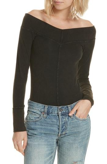 Women's Free People Zone Out Bodysuit - Black