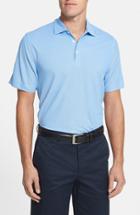 Men's Cutter & Buck 'blaine Oxford' Moisture Wicking Dry Tec Polo, Size - Blue