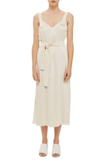 Women's Topshop Boutique Polka Dot Maxi Slipdress Us (fits Like 0) - Ivory