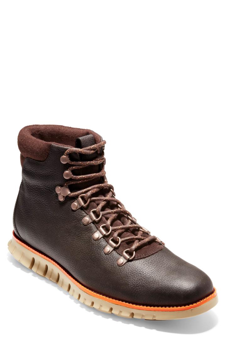 Men's Cole Haan Zerogrand Water Resistant Hiker Boot .5 M - Brown