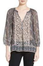 Women's Joie Gloria G Mix Print Silk Top