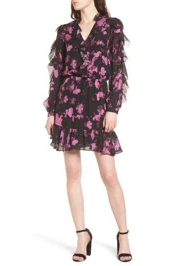Women's Parker Zinnia Ruffle Silk Dress - Purple