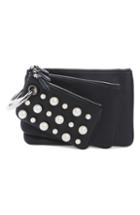 Women's Fendi Triplette Imitation Pearl Set Of Three Leather Pouches -