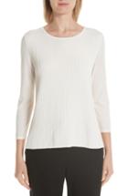 Women's Max Mara Astor Plisse Front Top - White