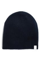 Women's Rag & Bone Ace Reversible Cashmere Beanie - Blue