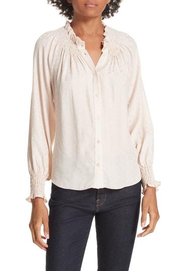 Women's Rebecca Taylor Jacquard Silk Top - Pink