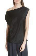Women's Vince Silk Off The Shoulder Blouse - Black