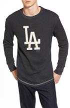 Men's American Needle Los Angeles Dodgers Embroidered Long Sleeve Thermal Shirt - Black