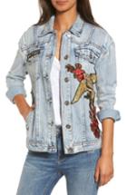 Women's True Religion Brand Jeans Denim Trucker Jacket