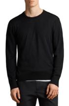 Men's Allsaints Lang Crewneck Merino Wool Sweater - Black
