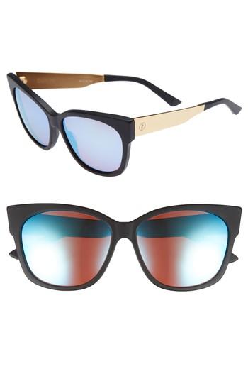 Women's Electric 'danger Cat Lx' 59mm Cat Eye Sunglasses - Nude Crystal/ Champagne