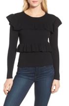 Women's Parker Bailey Ruffle Sweater - Black