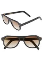 Men's Cutler And Gross 53mm Polarized Sunglasses - Matte Black/ Brown
