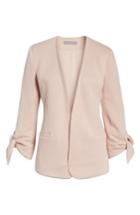 Women's Olivia Moon Tie Sleeve Knit Blazer, Size - Pink